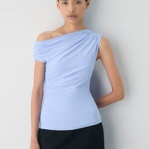 NWT Aritzia BABATON Gallery Top Dayflower Blue S